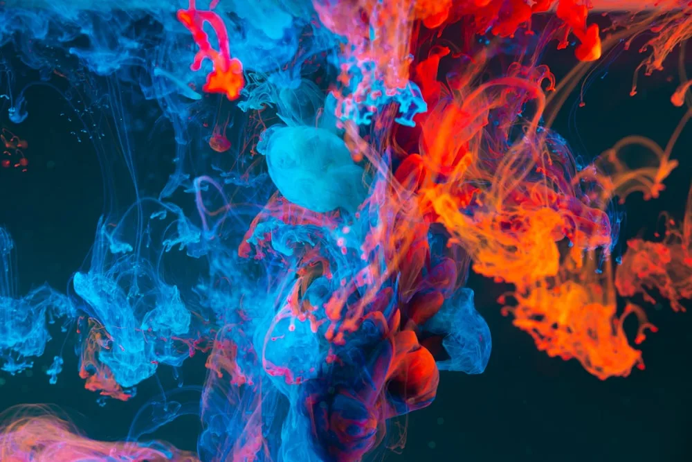 Abstract Fluid Canvas Art